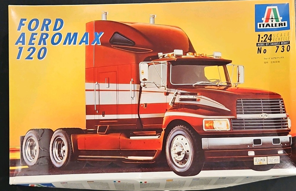 Italeri 1:24 Ford Aeromax 120 Plastic Model Kit Unassembled Not Painted 730