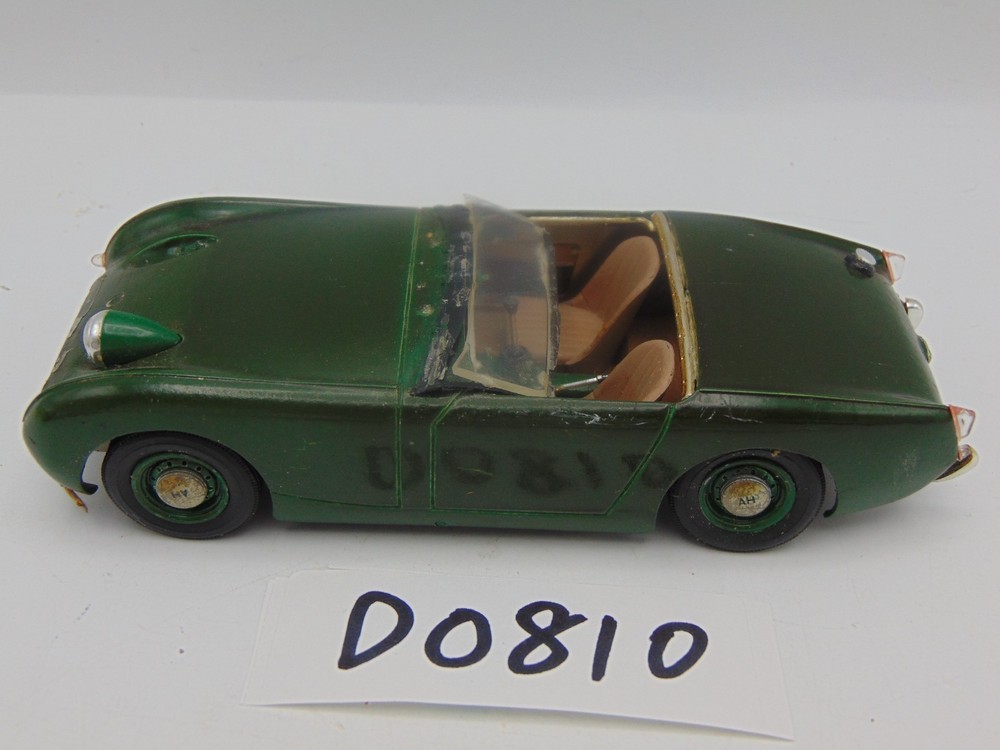 Vintage Model Car Metal 5 1/2″ Long Built 1960’s Austin Healey Sprite Green
