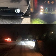 Alla Lighting Premium 80W 5201 DRL PS19W 5202 LED Fog Lights Bulbs Upgrade, 6000