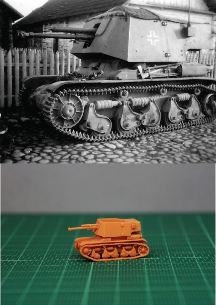1/144 WWII German 4.7cm Panzerjager 35R (fine detail) Resin kit (#GER260A)