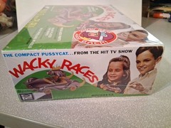 Wacky Races: THE COMPACT PUSSYCAT w/Penelope Pitstop Press Together Model Kit!