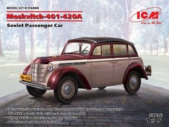 ICM 35484 – Moskvitch-401-420A, Soviet Passenger Car – Scale Model Kit