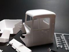 AMT Kenworth W-925 Tractor 1/25 cab glass interior seat chrome air horns truck