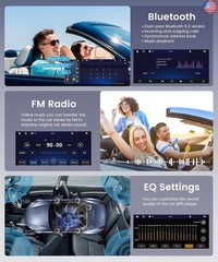 7 Inch Double Din Car Radio, Wireless/Wired CarPlay Android Auto, HD IPS