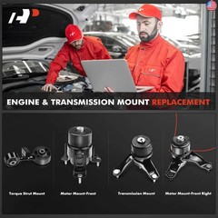 Set of 4 Engine Motor Mount and Transmission Mount and Torque Strut
