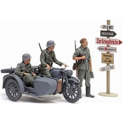 Tamiya USA TAM35384 1/35 German KS600 Motorcycle & Sidecar Plastic Model Kit