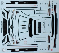 NASCAR DECAL #19 BASS PRO SHOPS PATRIOTIC 2023 TOYOTA CAMRY MARTIN TRUEX Jr 1/24