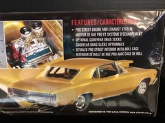 AMT 876M/12 ‘67 CHEVELLE PRO STREET MODEL KIT-NIB-1/25 SCALE