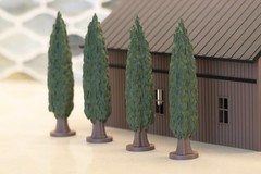 1/64 Scale Trees Set of 6 Diorama Scenery Diecast Car Display S Scale Model 5in