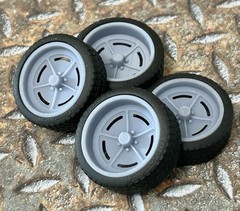 Resin 21/20 Inch: “US Mags Wildcat” Model car Wheels/Tires 1/24 1/25 scale