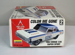 Lindberg 1:25 1964 Dodge 330 SS Color Me Gone Model Kit 72156