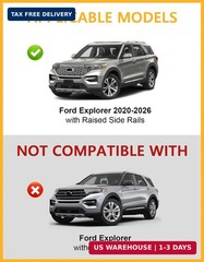 Tuyoung 300lbs Lockable Roof Rack Cross Bars Compatible with Ford Explorer 2020-