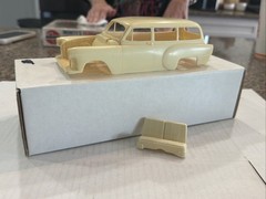 R & R RESIN 1953-1954 CHEVY 2 DOOR WAGON RESIN KIT! CIRCA 90’s-2000’s! VMCP!