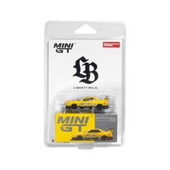 MINI GT 1/64 Nissan LB-ER34 Super Silhouette SKYLINE Sport Yellow / LB Blister