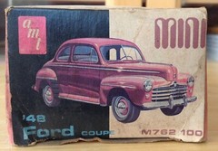 AMT 1:43 48 Mini Ford Coupe Vintage Model Car Kit M762-100, Complete