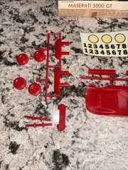 Vintage 1965 Hawk Toy Maserati 5000 GT Model Kit / Slot Car Body – Unbuilt