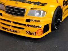 Pre-built AS-IS Unbranded Plastic Model Kit MERCEDES-BENZ AMG PROMARKT Yellow