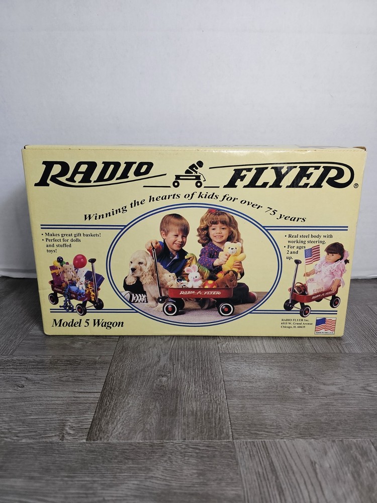 1995 Radio Flyer Model 5 Little Red Steel Wagon Kit Made In USA Free Ship