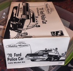 AMT Ertl ’70 Ford Police Car 1:25 Unassembled Model box only, Vintage 1995 6499
