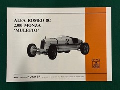 Pocher 1:8 Scale Alfa Romeo 8C 2300 Monza Muletto Rare Model Kit 