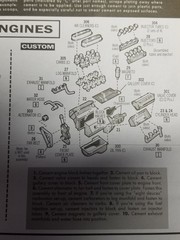 INJECTON SYSTEM for DESOTO HEMI ENGINE from 1953 Ford F100 AMT 1:25 Model Kit 53