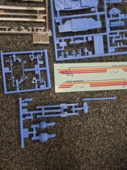 1966 66 Chevy II Nova Pro Street 1/25 Scale Model Parts Lot wide wheel well