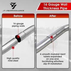 2.5” Custom Exhaust Kit Universal Mild Steel Tubing 16 Gauge Mandrel Bend Pipe