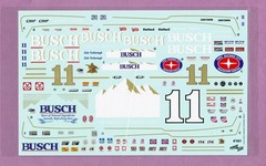 1/25 POWERSLIDE #11 CALE YARBOROUGH BUSCH BEER CHEVY/OLDS NASCAR DECAL #161