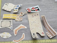 Vintage Lot of Original Model Kit Stickers Decals Water Transfers 1960s