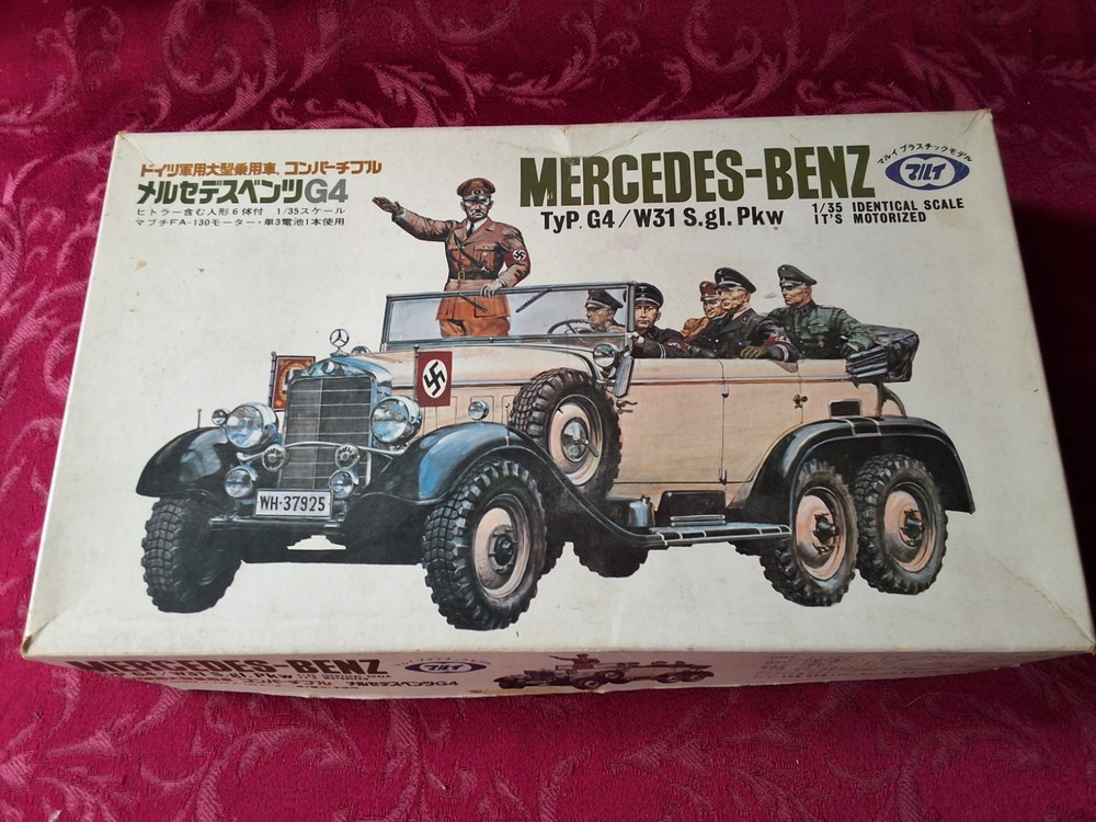 Rare Zilt Marui 1/35 Mercedes Benz Typ G4 Motorized Model Kit W/Mabuchi Motor!!!