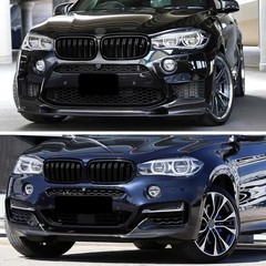 X5 F15 Grille，Gloss Black Kidney Grill Fit 2014-2018 X5 F15 X6 F16 X5M F85 X6M F