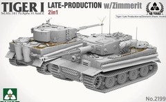 TAKOM 2199 1/35 Scale Tiger I Late Production w/Zimmerit Plastic model Model Kit