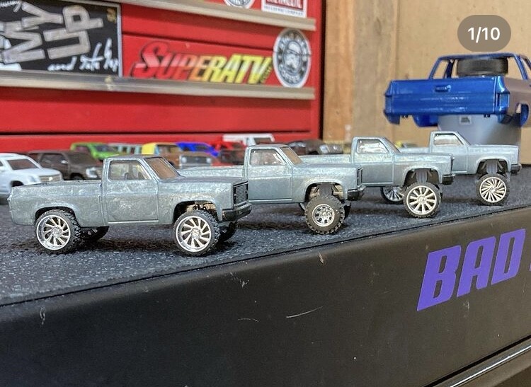 1:64 truck lift kit for hotwheels 83 silverado 3D Printed 4 Sizes