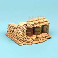 1/35 Diorama Sandbag Walls Trench Bunker Tank Military Scene Model Accessories
