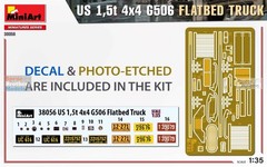MIA38056 1:35 Miniart US 1.5t 4×4 G506 Flatbed Truck