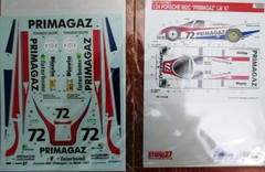 DECAL: 1/24 S27DC492 1987 Primagaz Porsche 962 #72 Lemans