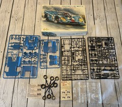 Heller Porsche 917 K Team Gulf-Wyer 1/24 Model Kit L 744 France See Photos
