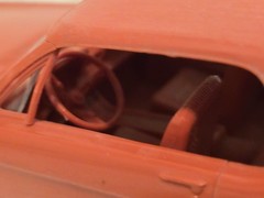 Vintage 1966 Ford Mustang Dealer Promo Model Car Red Plastic 4 Screws Some Flaws