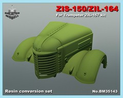 1/35 ZIS-150/ ZIL-164 Truck Hood Grill and Fenders for Trumpeter kit ZIL-157
