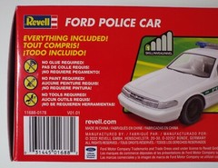 1/25 Ford Police Car SnapTite Build & Play Revell #85-1688 Factory Sealed MISB