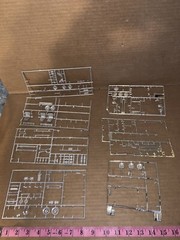 Vintage Junkyard Lot Of Plastic Model Car Chrome Parts And Pieces (Lot 1160A)