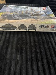 Tamiya 1/35 Panzer IV Ausf.G w/cycle Plastic Model Kit DAMAGED BOX