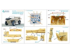 QD+35146 Quinta Studio 1:35 Schwimmwagen Type 166 Interior 3D Decal – Hero kits