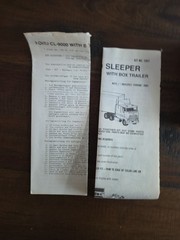 Snap Fit Over The Road Ford CL-9000 Sleeper Lindberg HO Scale Model Kit # 1047