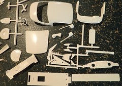 AMT 57 Ford T-Bird model kit original 60s issue 3 in 1 unbuilt screw bottom