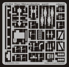 Eduard 1/35 Tiger I Mid Detail Set (Tamiya) 35624