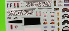 Decal Sheet 1967 Corvette Streaker Vette MPC 1/25 Emblems Dash Cluster Stingers