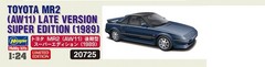 Hasegawa 1/24 Toyota MR2 (AW11) Late Model Super Edition 1989 Plastic Model 2072