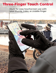 Winter Motorcycle Gloves, Rainproof Riding Warm Gloves with Touchscreen for Moto