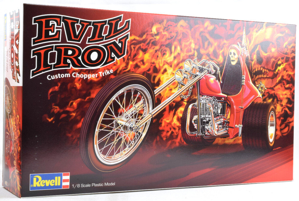 Revell Evil Iron 1/8 Scale Plastic Model Trike “Chopper” Motorcycle Kit 17325
